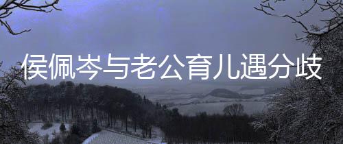 忍不老公歧 住当哭育儿遇分岑与场大侯佩孩子