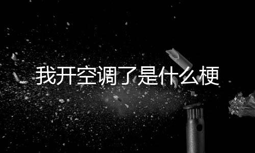 了是空调什么我开梗