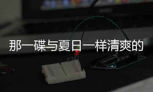 那一凉拌清爽夏日碟与的小酸辣一样菜藕片